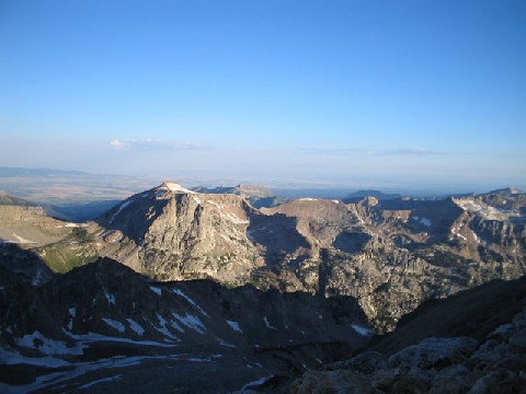 View of Table Mountain with blue skies stretching as far as you can see.