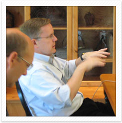 Dr. Dorff at a research conference